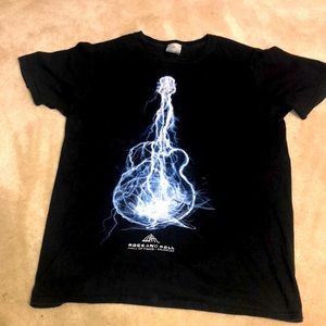Rock and Roll hall of fame black T shirt, Small